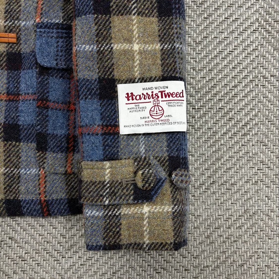 해리스트위드 체크 더플 자켓 v3087 상품이미지6