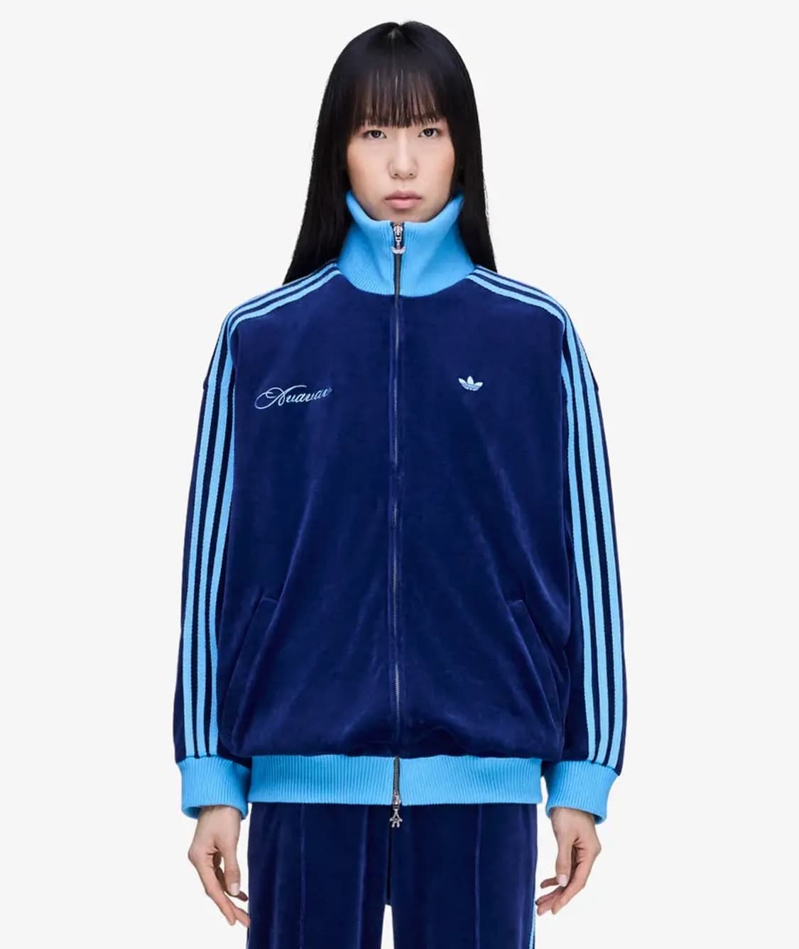 (새상품) 아바바브 x 아디다스 벨벳 트랙탑 다크 블루 상품이미지2