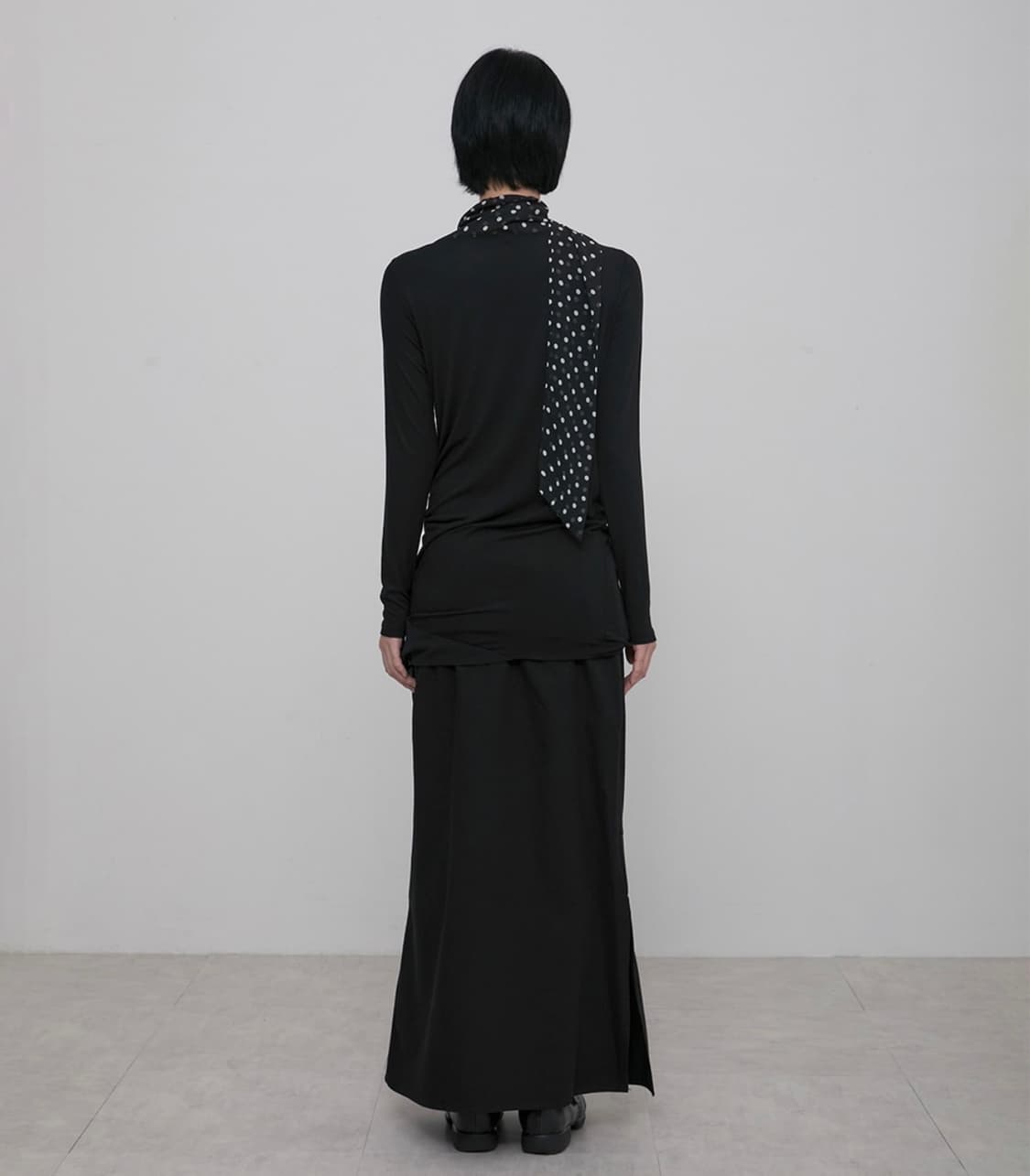 플레어업 레이어드 도트 스카프 롱슬리브 상품이미지2