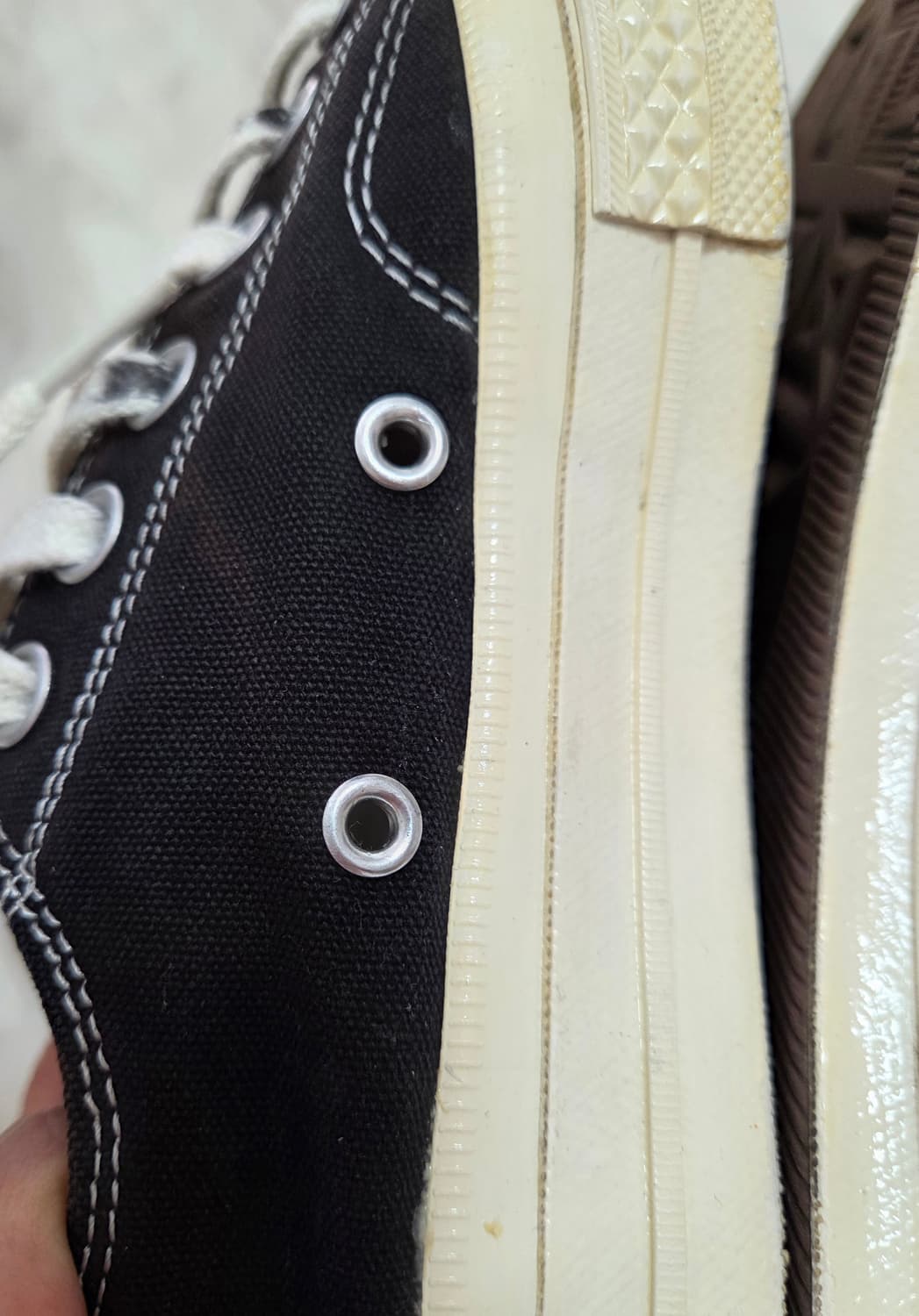 꼼데가르송  x 컨버스  로우 스니커즈 상품이미지5