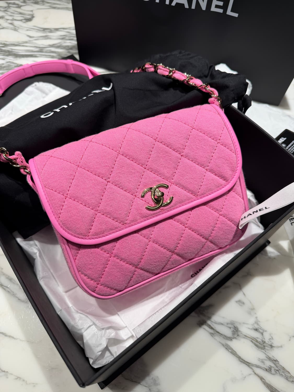 샤넬 데님 메신저백 상품이미지2