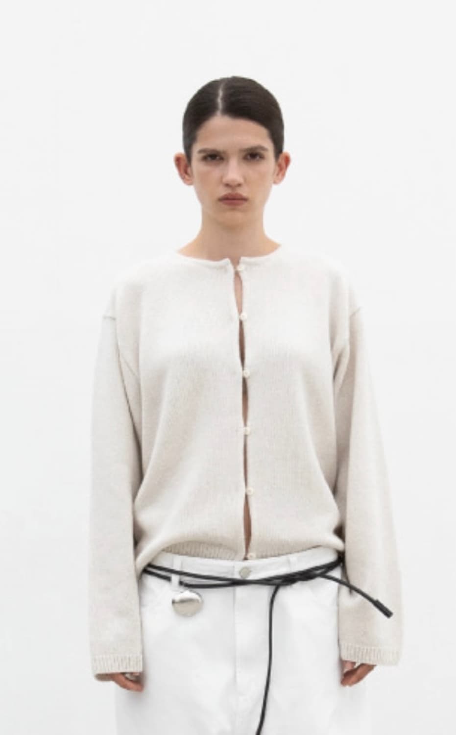 오브헤덴 울 가디건 아이보리 상품이미지3