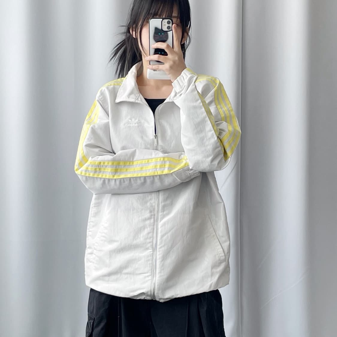 아디다스 루즈핏 화이트 유로파 바람막이 자켓 상품이미지3