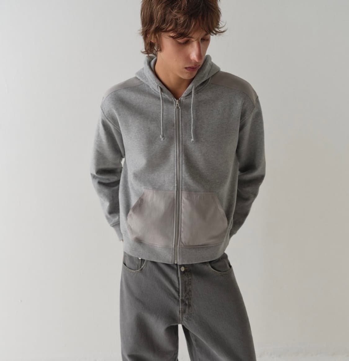 [XS,S,M,L]기마구아스 Dylan 후드집업/그레이 상품이미지1