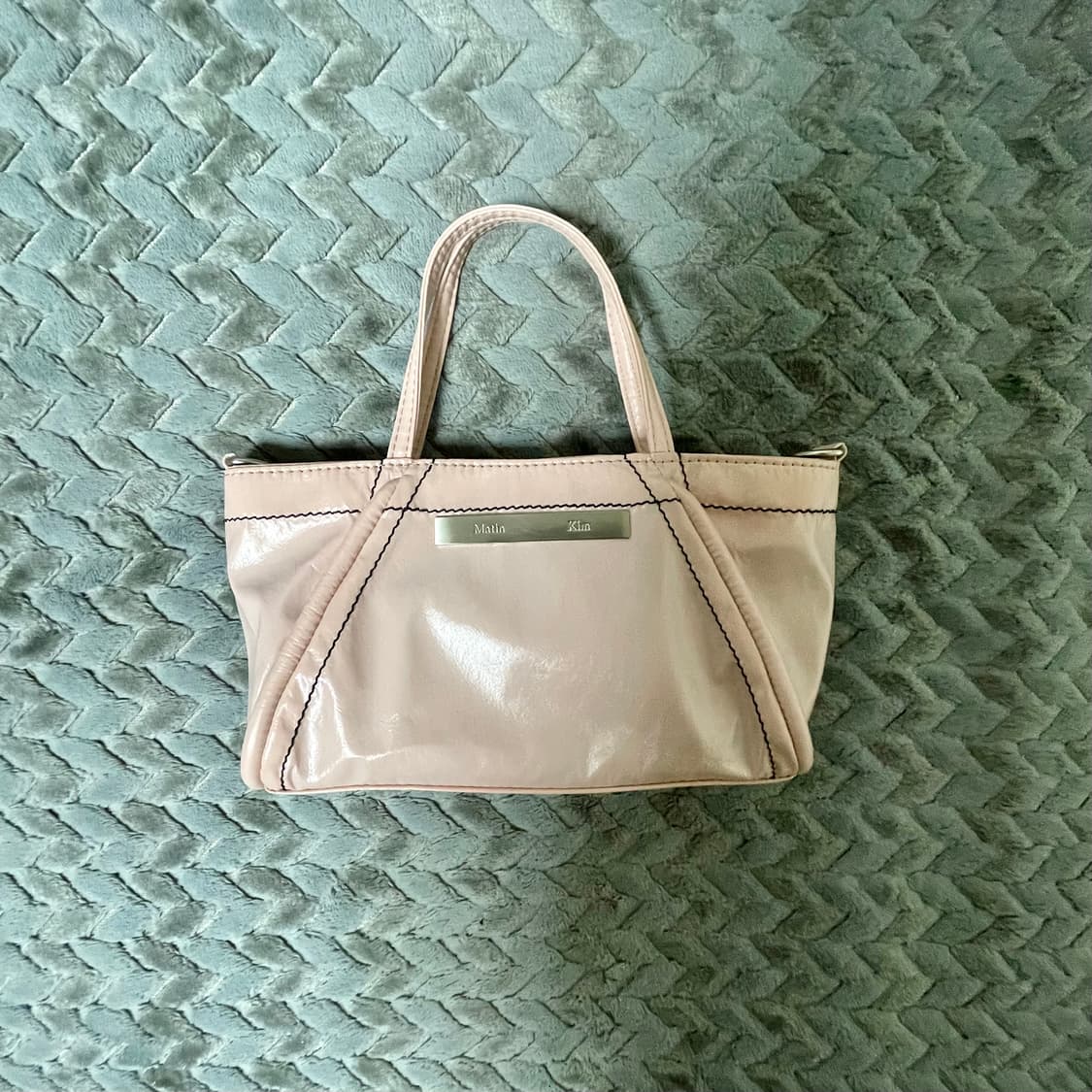 마뗑킴 미니 코팅 토트백 크로스백 핑크 상품이미지1