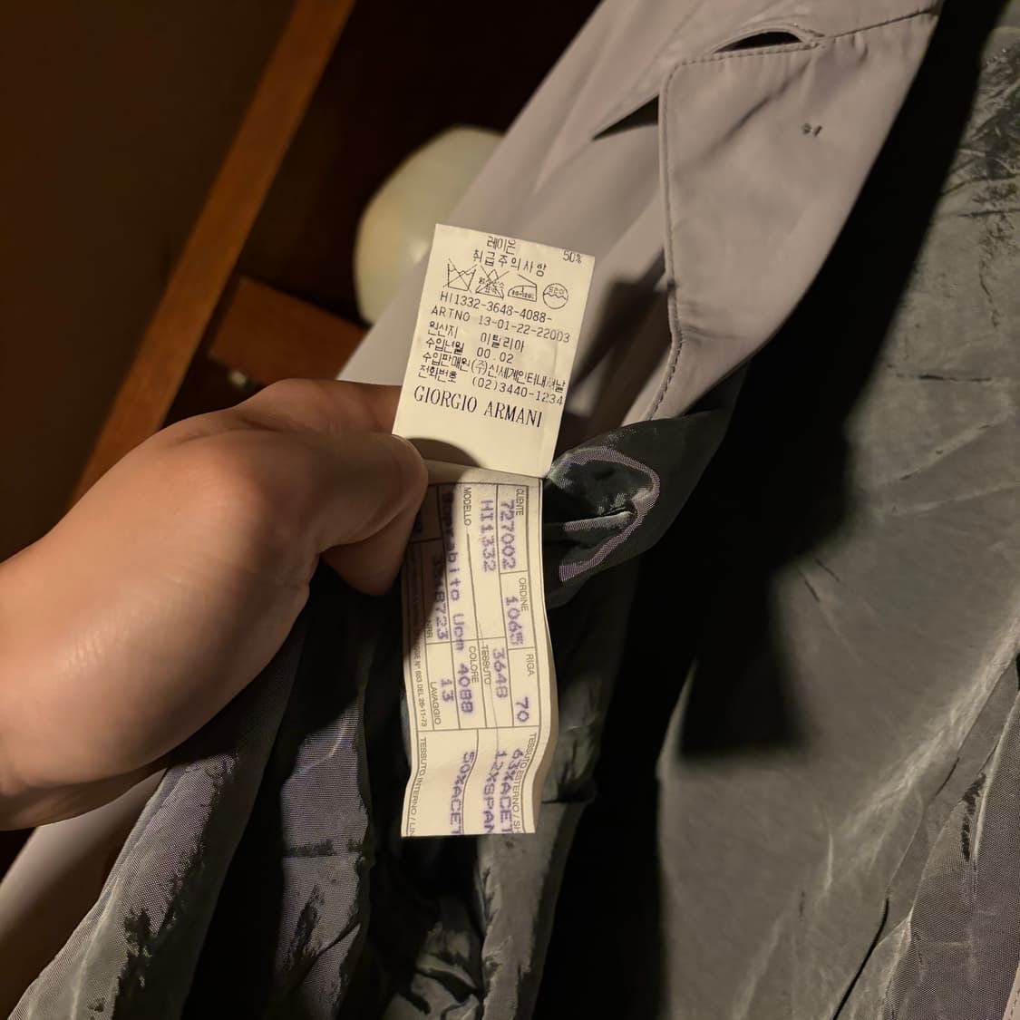 00S GIORGIO ARMANI OVERSIZED LONG COAT 상품이미지10