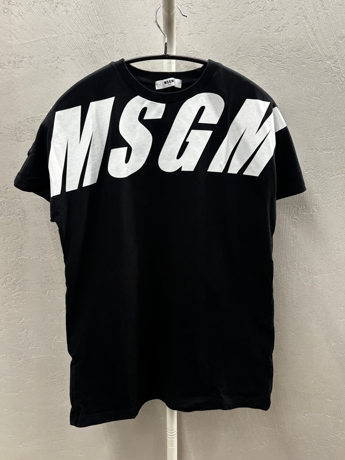 MSGM KIDS 빅로고 반팔 티셔츠 블랙  상품이미지2