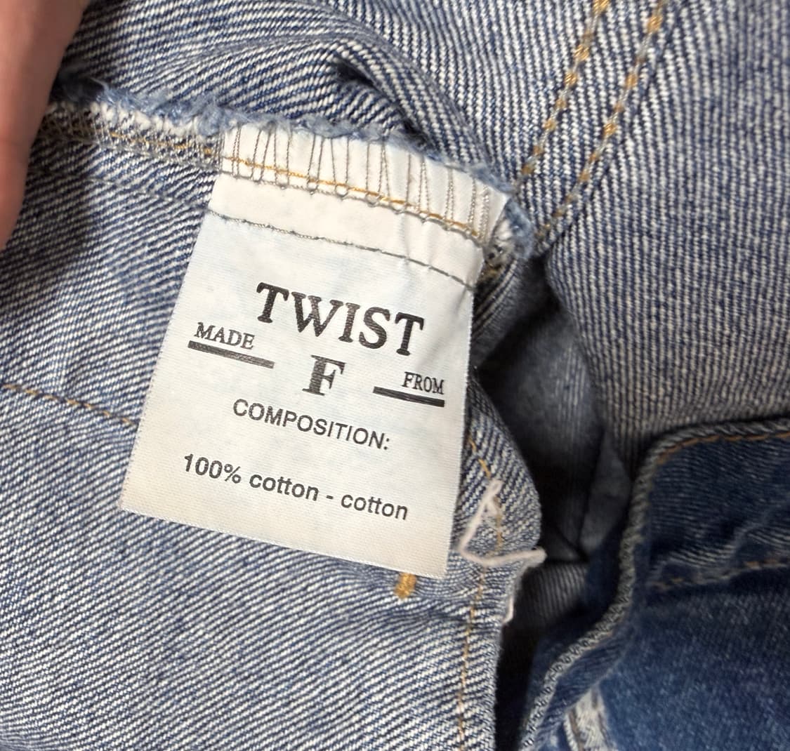 트위스트(TWIST) 데미지 데님 자켓 워싱 청자켓 Free 데일리 상품이미지7