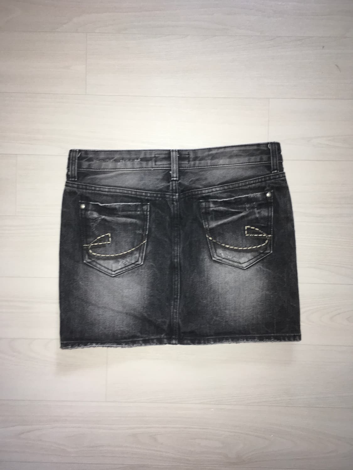 빈티지 흑청치마 상품이미지3