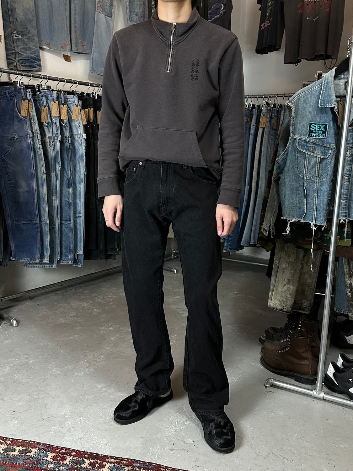 00's 빈티지 리바이스 517 블랙 플레어진 상품이미지2