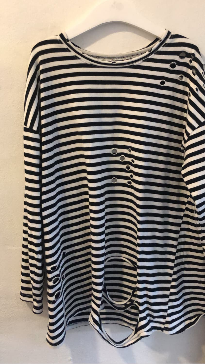 빈티지 펑크 스트라이프 롱슬리브 상품이미지1