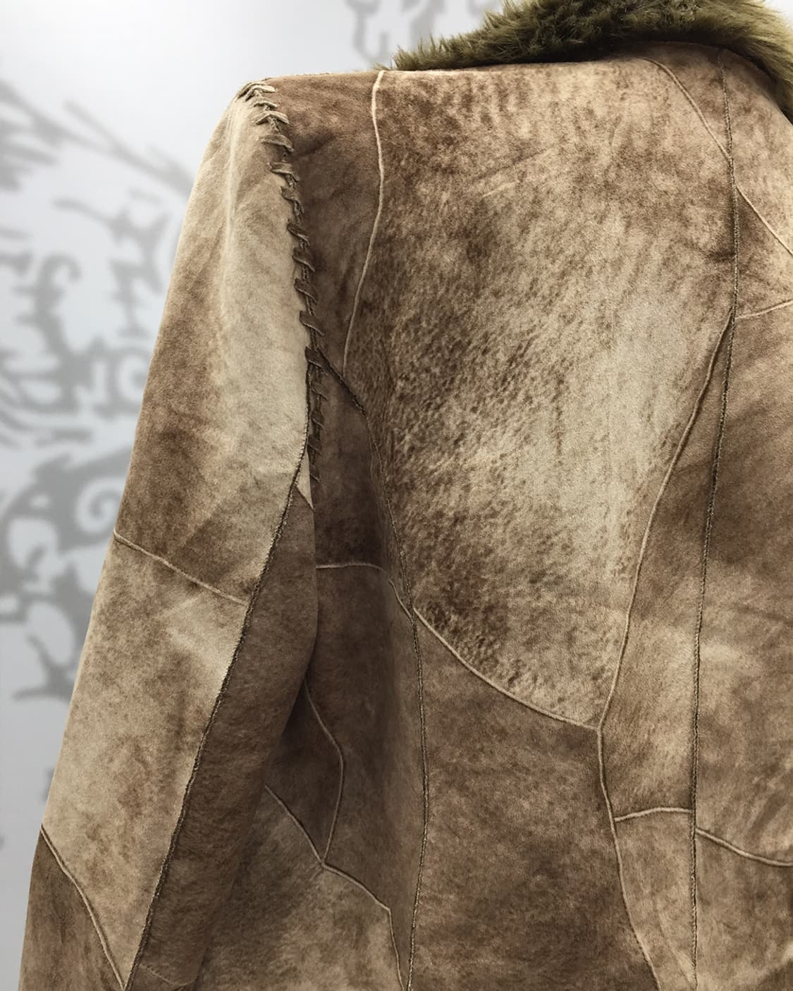 Patch work pigskin shearling jacket 상품이미지6