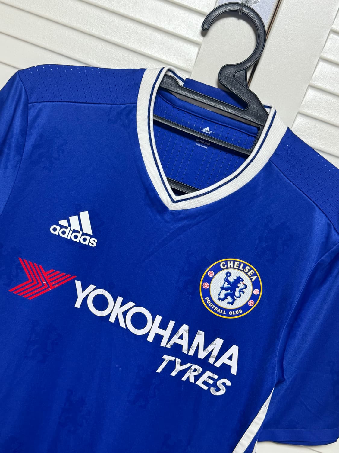 16-17 첼시 홈 어센틱 유니폼 반팔 노마킹 아디다스 상품이미지2