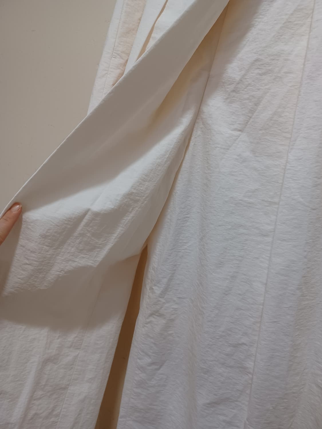 aumuu 오뮤 아이보리색 와이드팬츠  상품이미지5