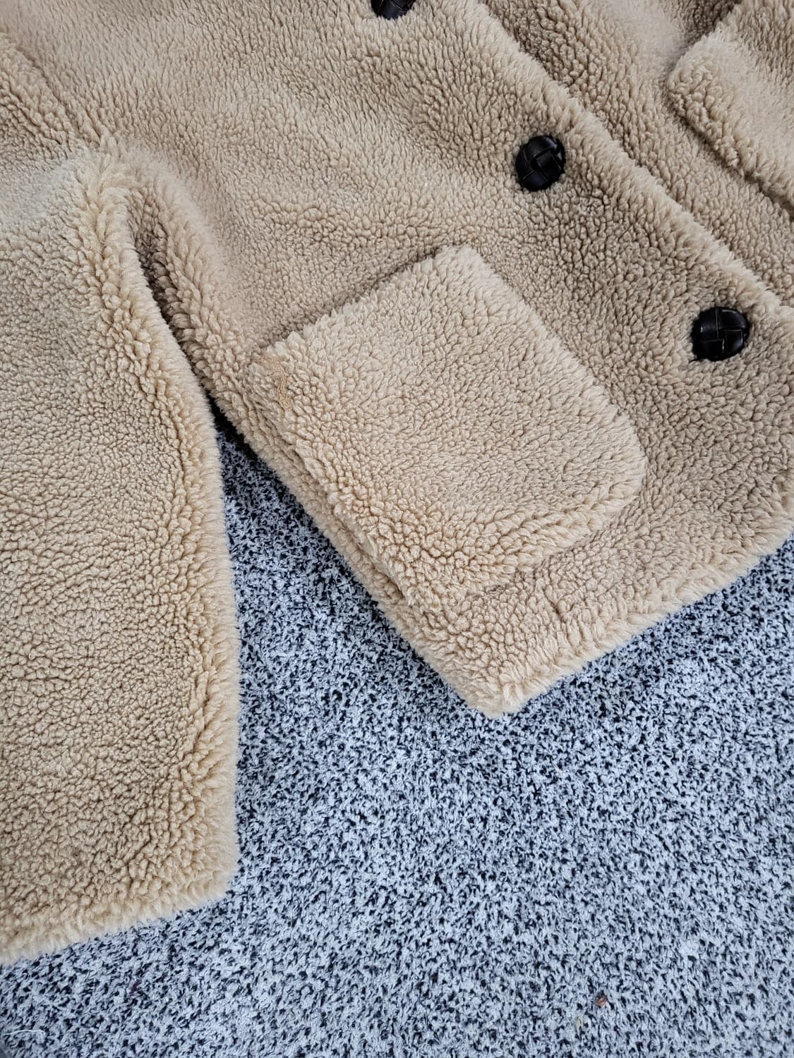 자라(ZARA) 뽀글이 자켓 (베이지) 상품이미지5