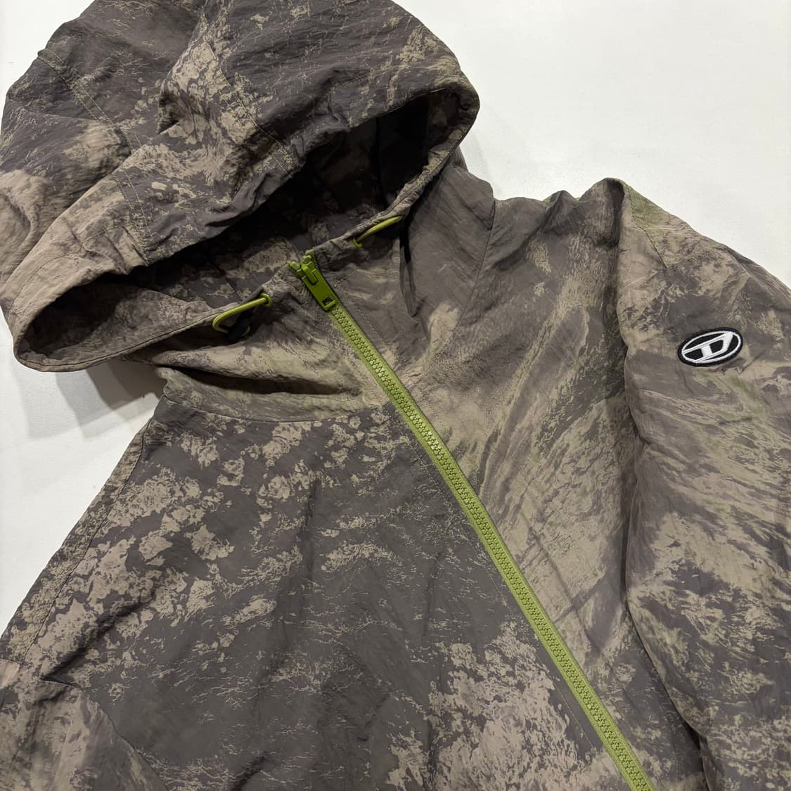 [50] 디젤 와레트 후드 바람막이 카키 B795 상품이미지3