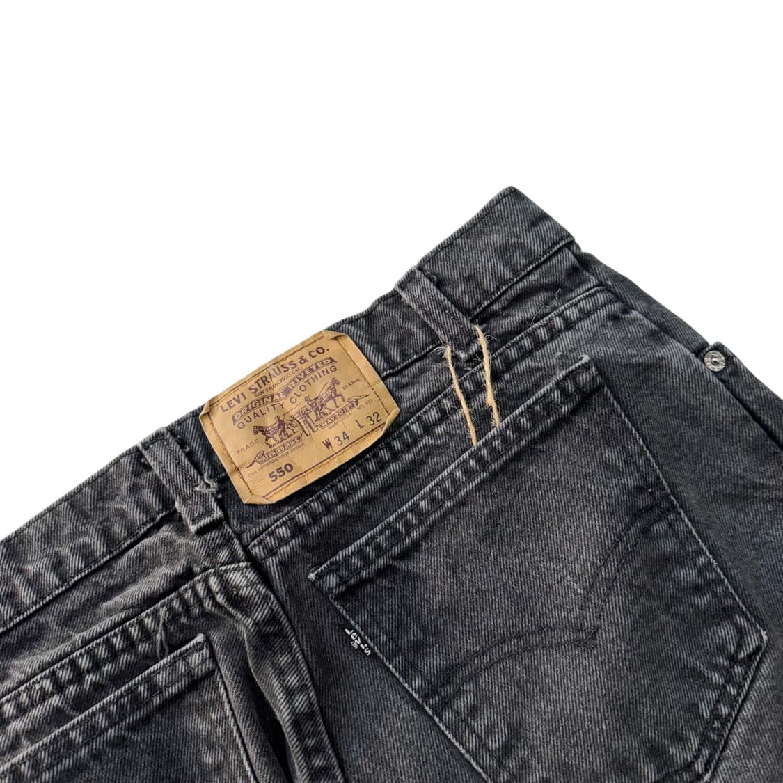 [32.5] 90's 리바이스 550 블랙진 USA [lv1057] 상품이미지8