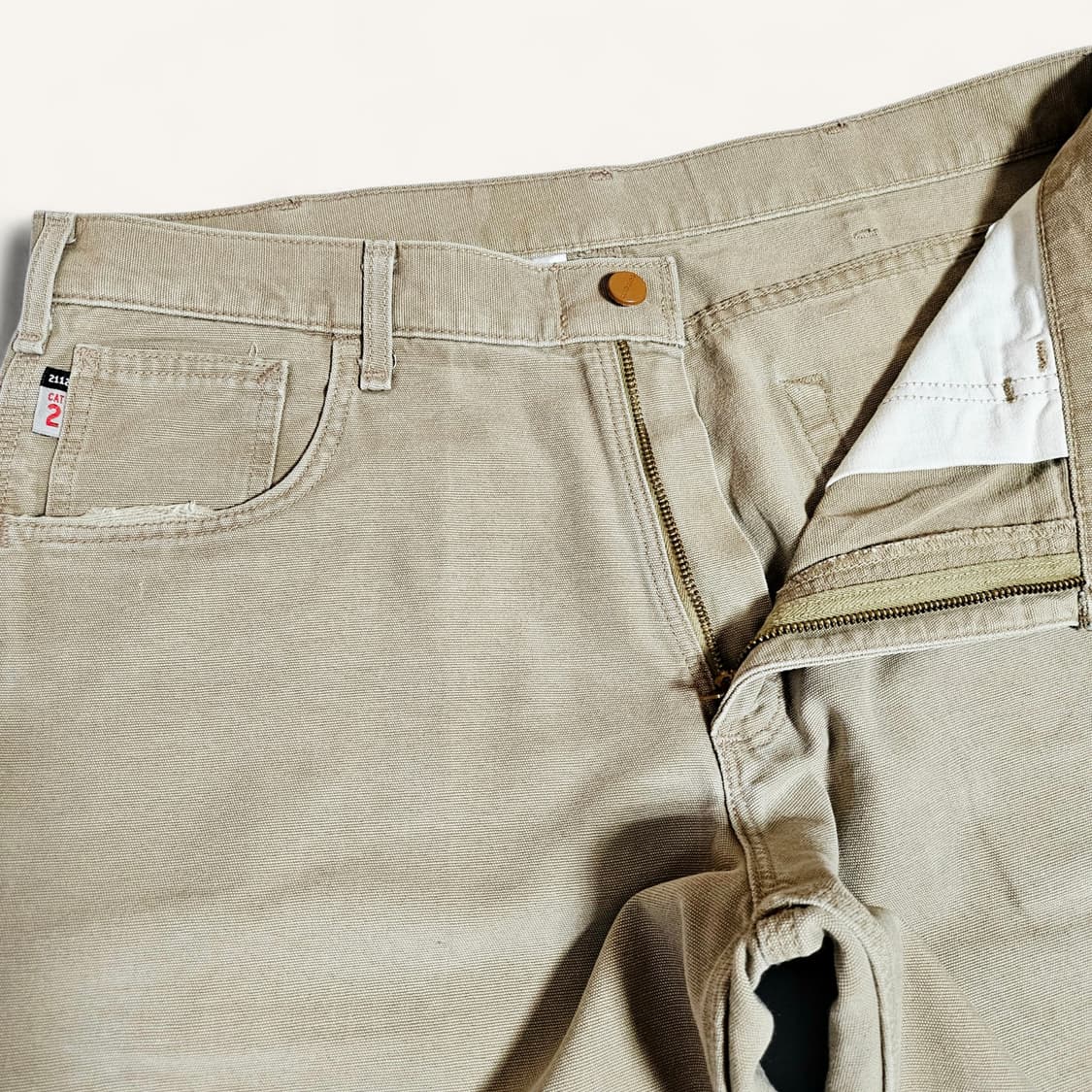 [36X30][칼하트]FR 캔버스 CAT2 오리지날핏 워크 팬츠 상품이미지4