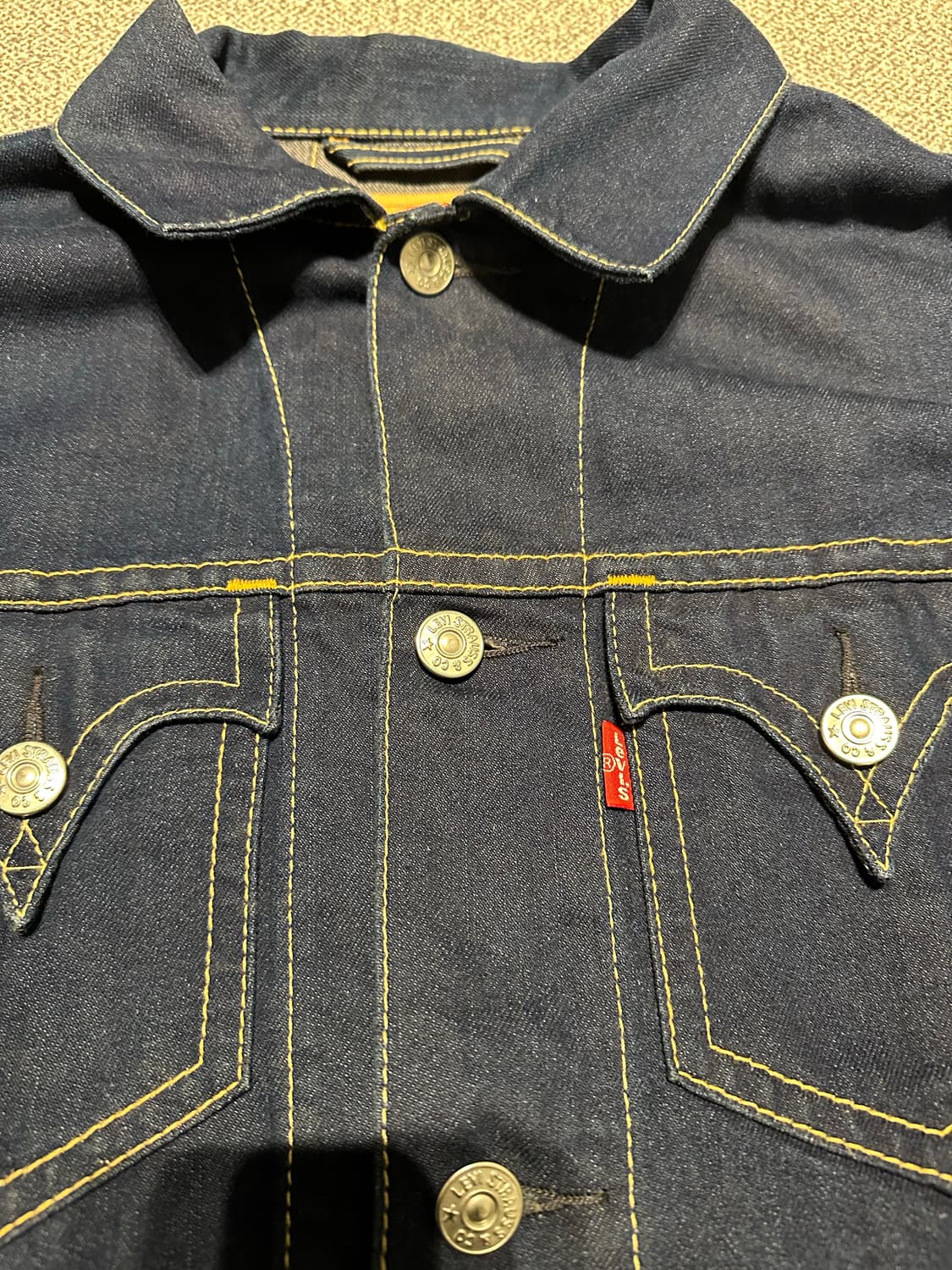 리바이스 타입1 진청 데님 자켓 XL 상품이미지2