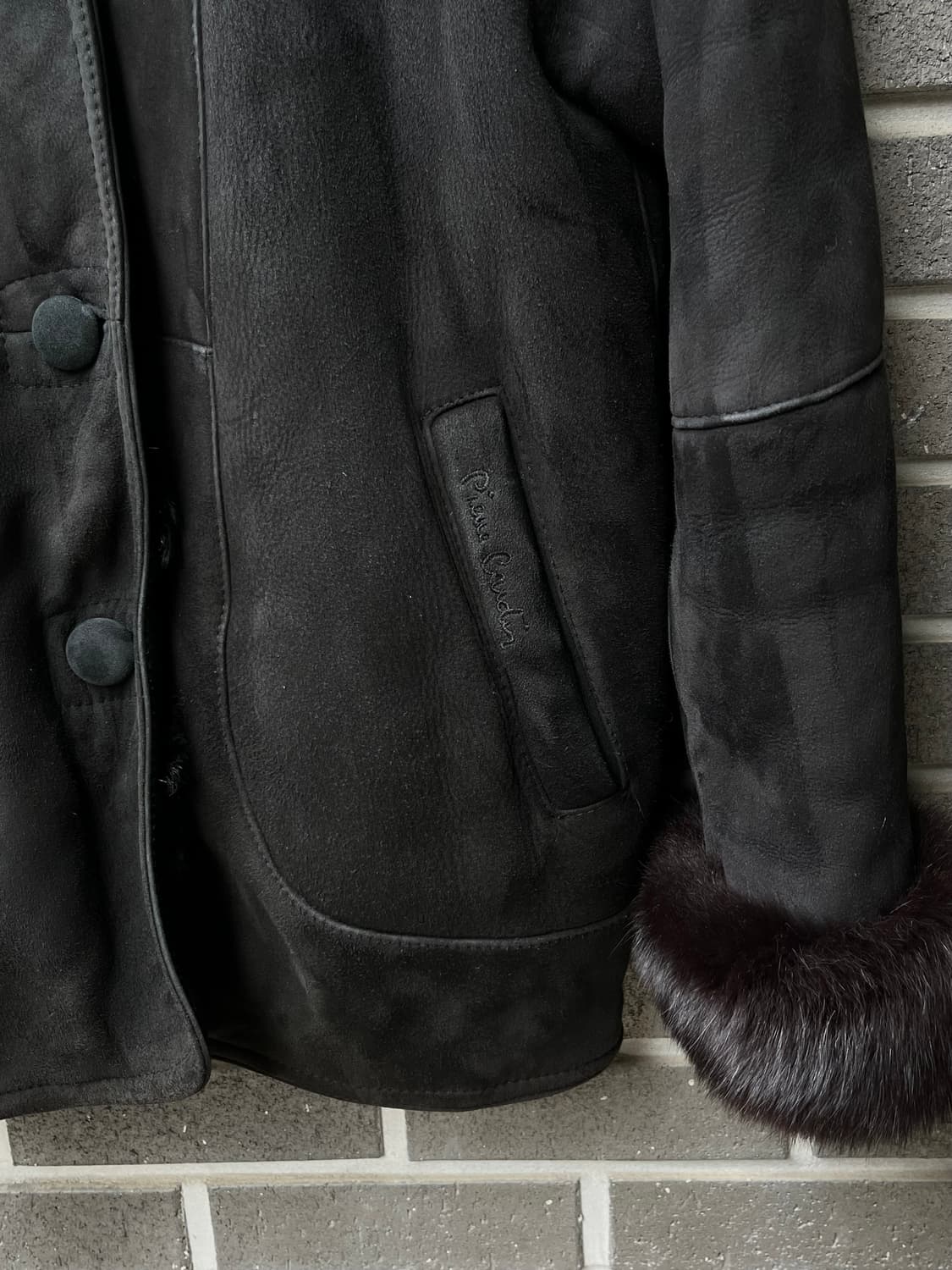 90s PIERRE CARDIN 피에르가르뎅 램스킨 자켓 상품이미지7