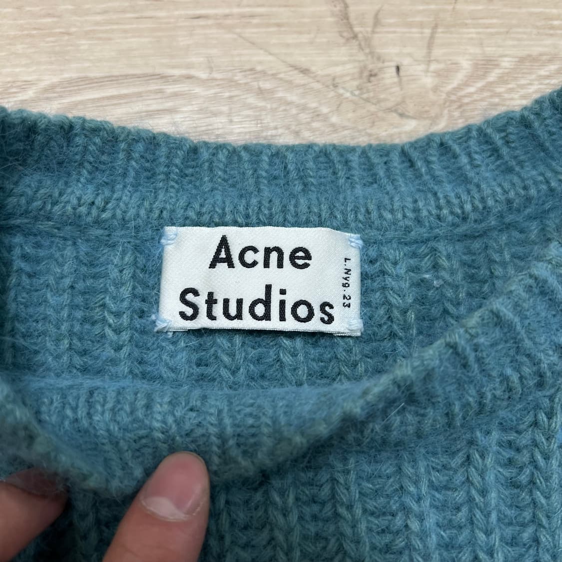 아크네 스튜디오 여성 와플니트 스웨터 [틸] M/95 상품이미지4
