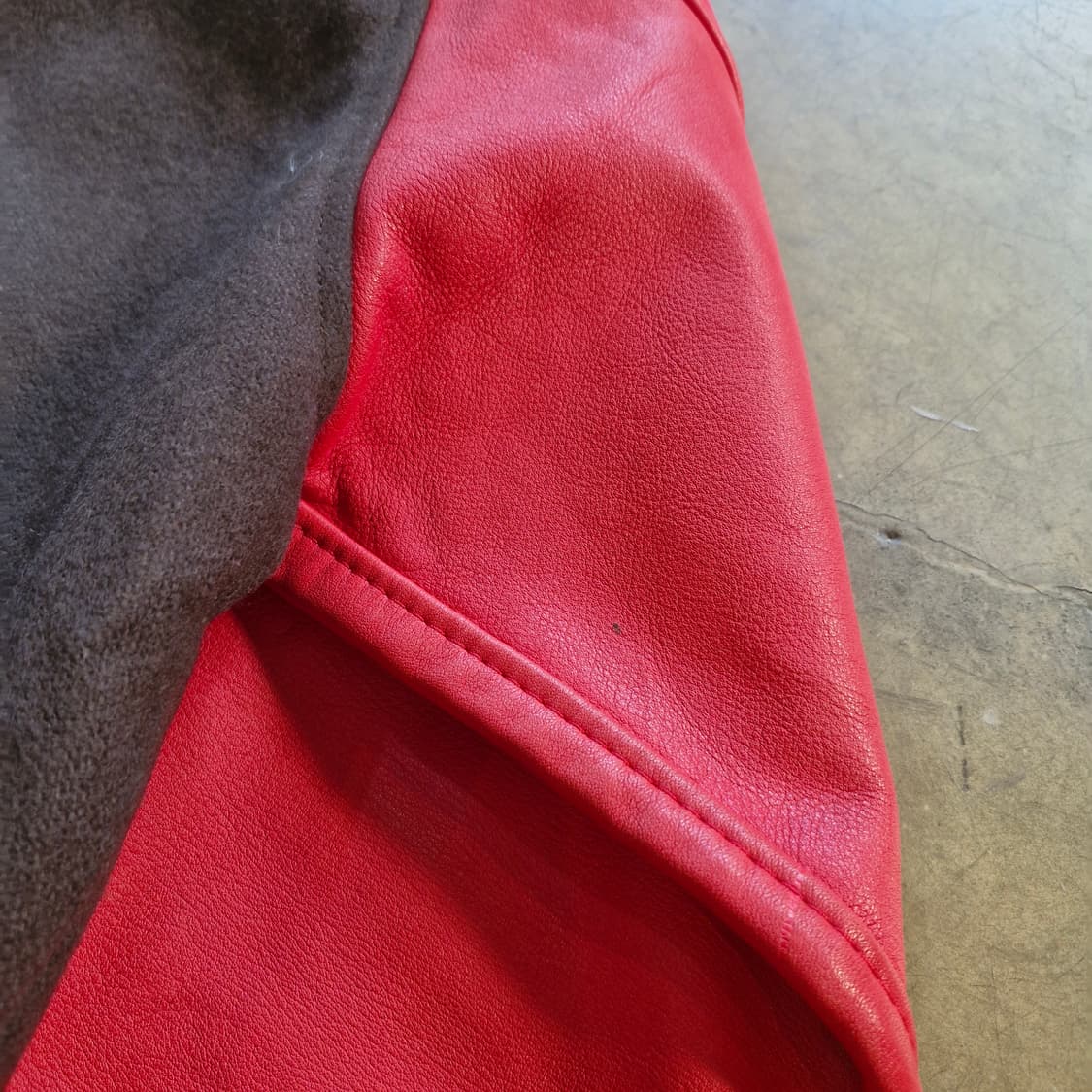 90's 빈티지 MY BOY 소가죽 스타디움 점퍼 M 상품이미지7