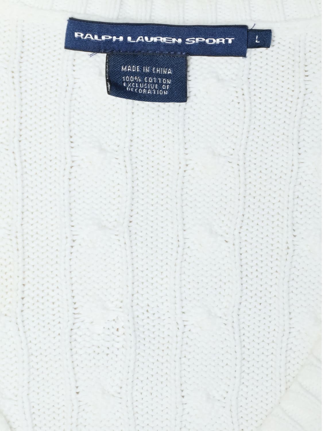 [정품]폴로 랄프로렌 여성 케이블 니트 V넥 꽈배기 스웨터 L 상품이미지2