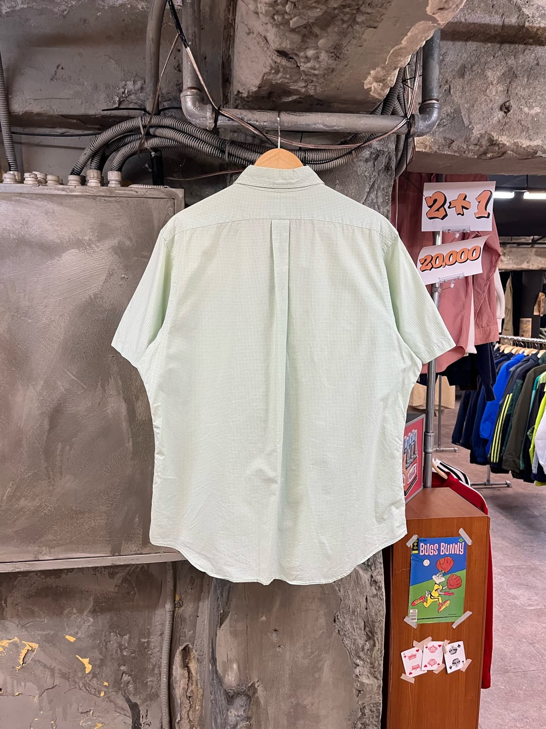 폴로 랄프로렌 체크 반팔 셔츠 그린 #csz3352 상품이미지2