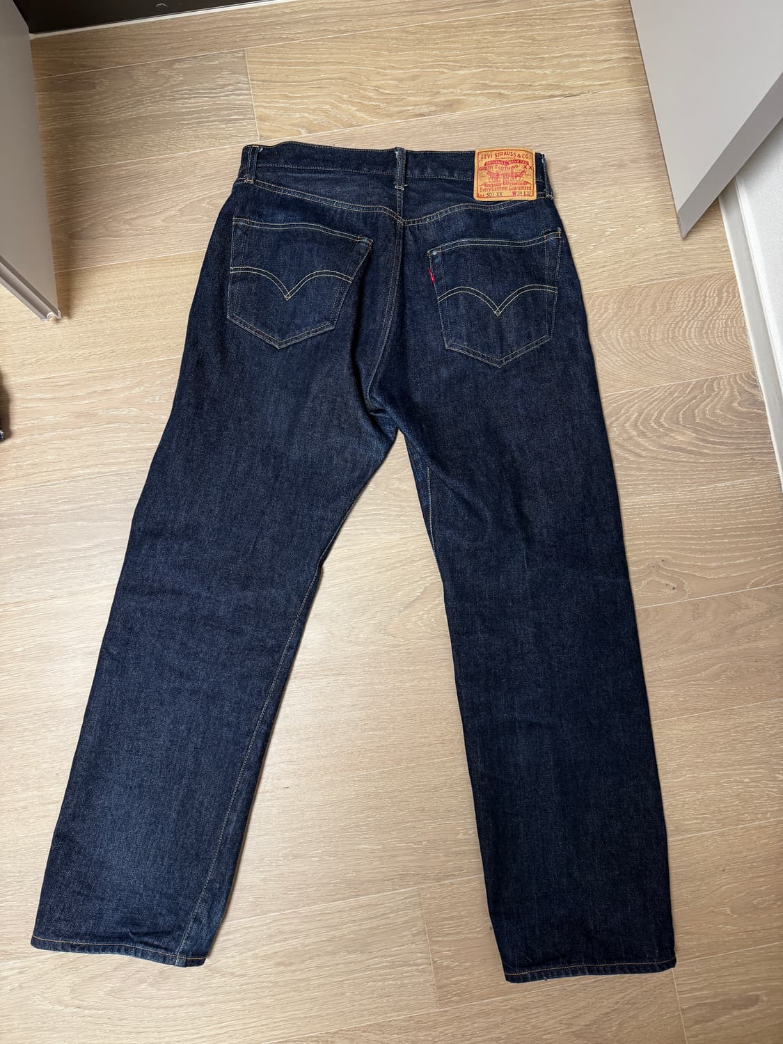 34 x 32 ) 리바이스 lvc 1955 501 리지드 셀비지 데님 상품이미지3