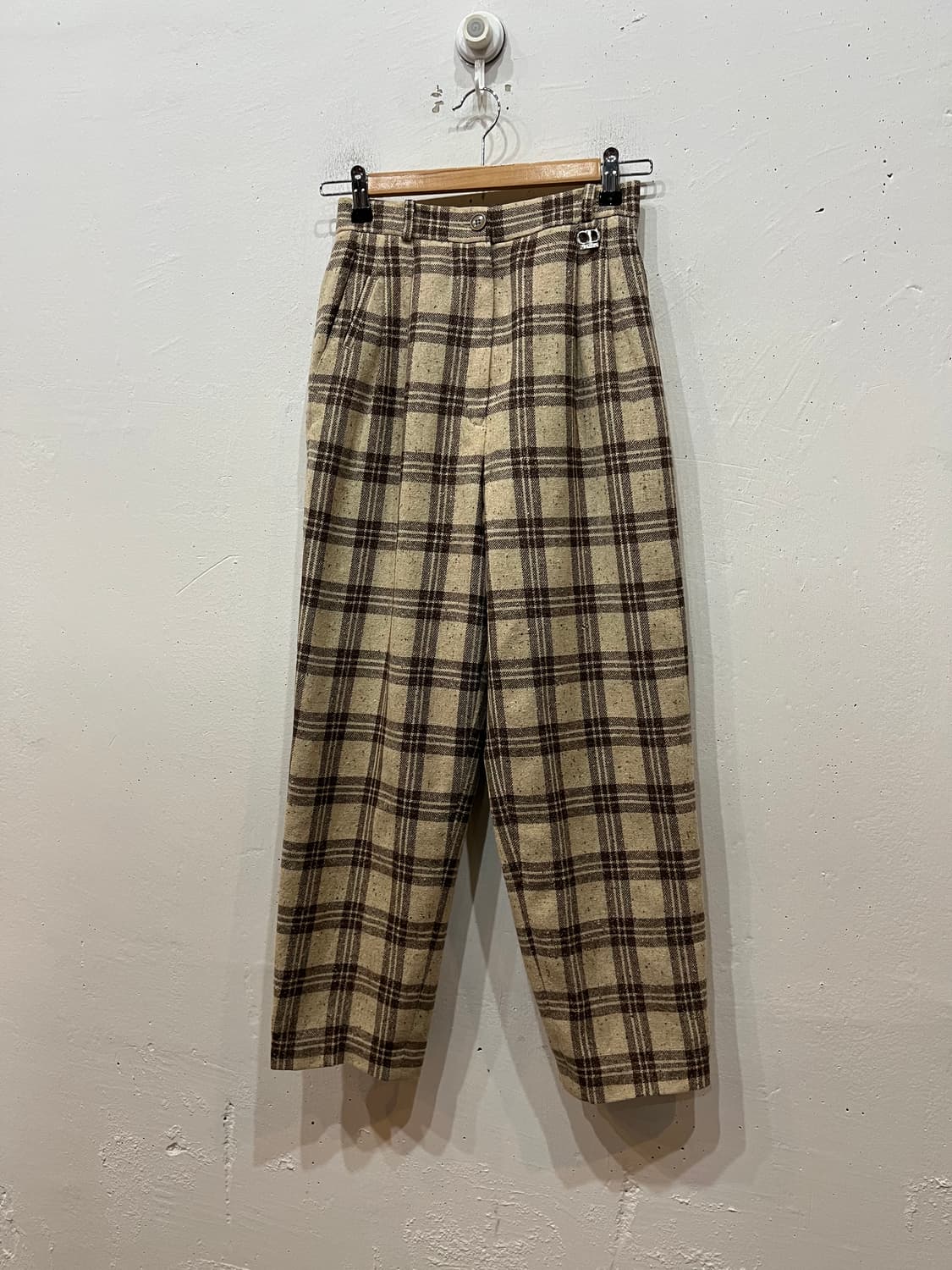 크리스찬 디올 CD 트위드 울 투턱팬츠 우먼즈 24 상품이미지2