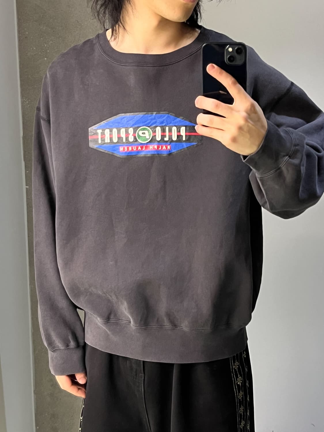  폴로스포츠 90"s 재팬 스펠 로고 스웻셔츠 상품이미지1