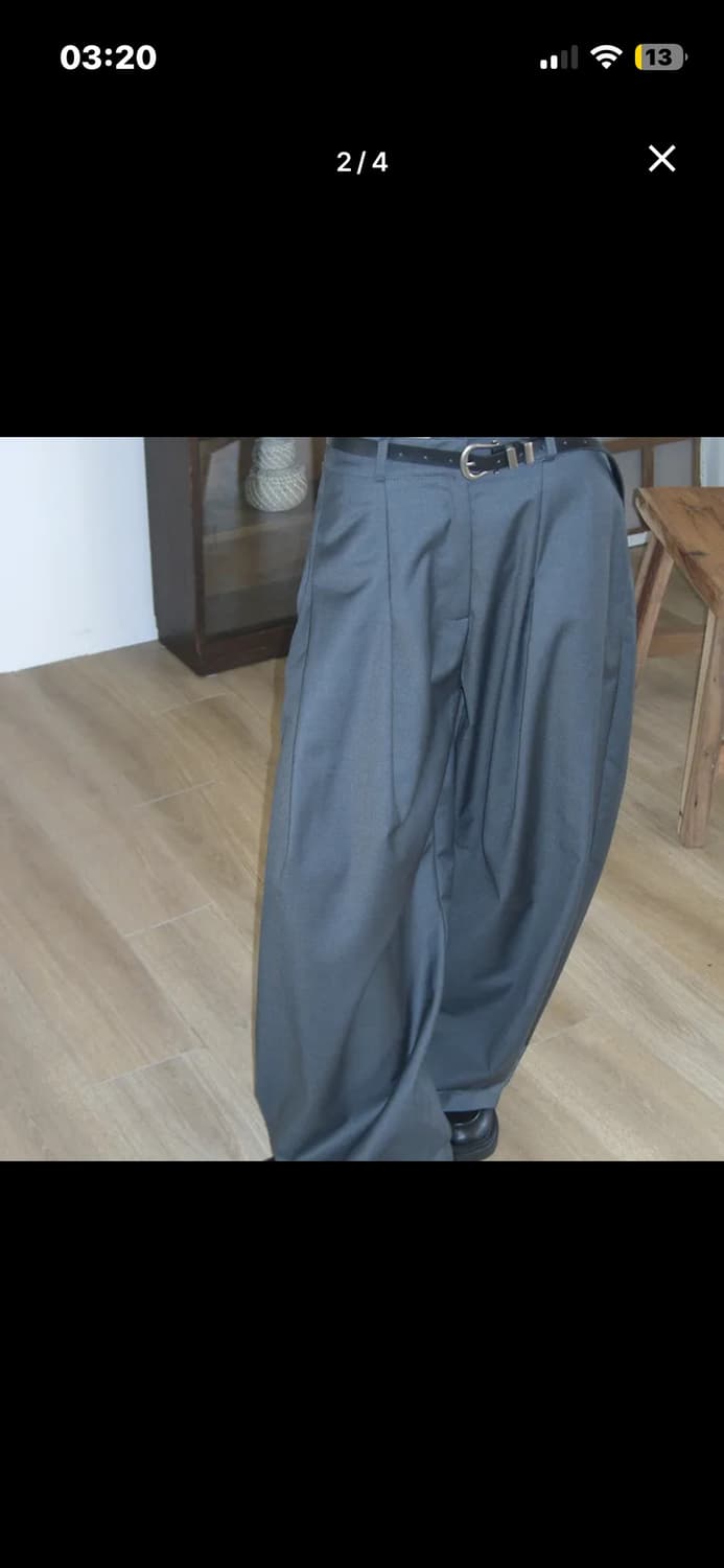 원더원더 더블핀턱와이드슬랙스 상품이미지3