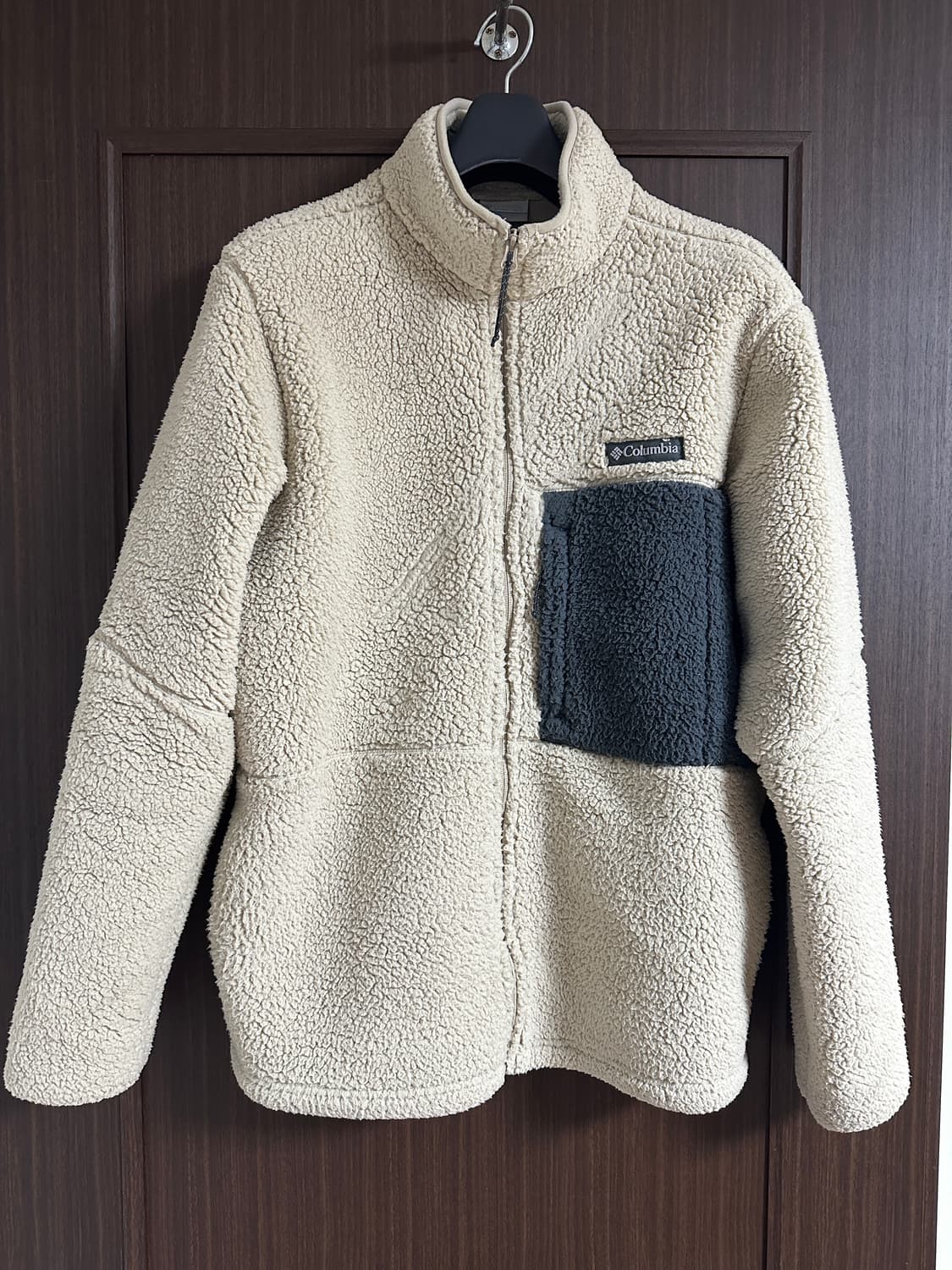 컬럼비아 아이보리 뽀글이 후리스 L 상품이미지1