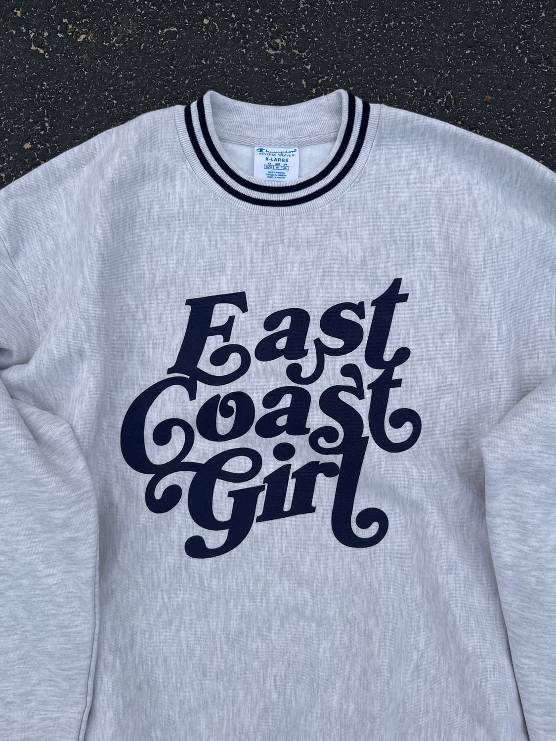 챔피온 x 바스툴 스포츠 East Coast Girl 리버스 위브 크루넥 상품이미지3