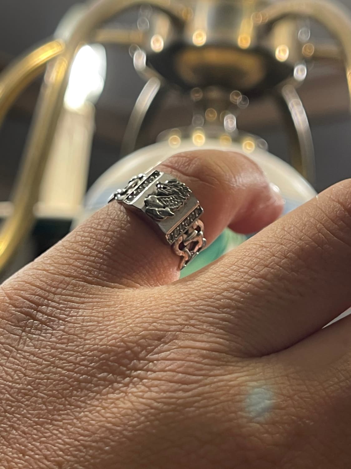 Vintage silver ring Dragon 상품이미지1