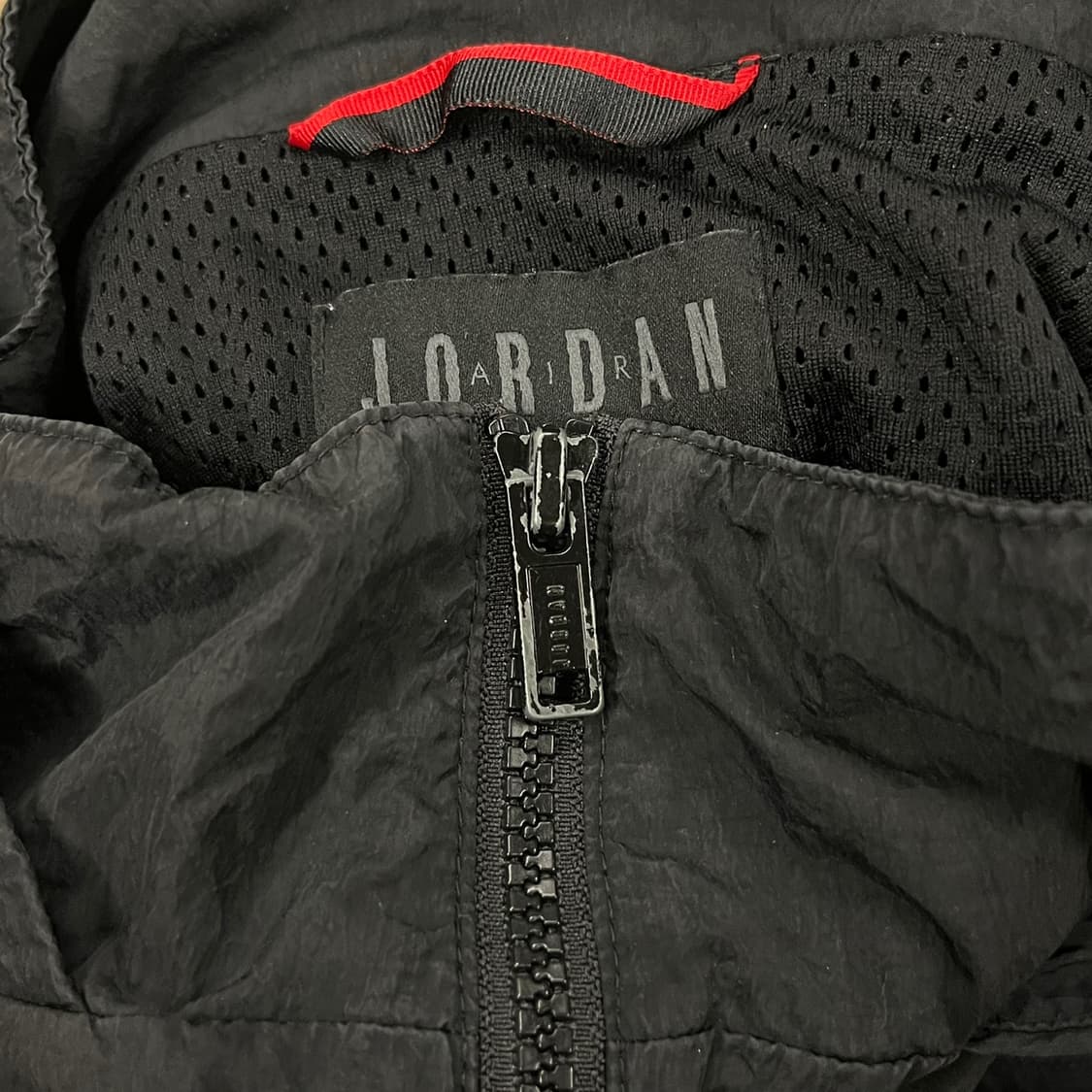 [정품/XL] 조던 블랙 버건디 컬러 블록 후드 바람막이 b8 상품이미지7