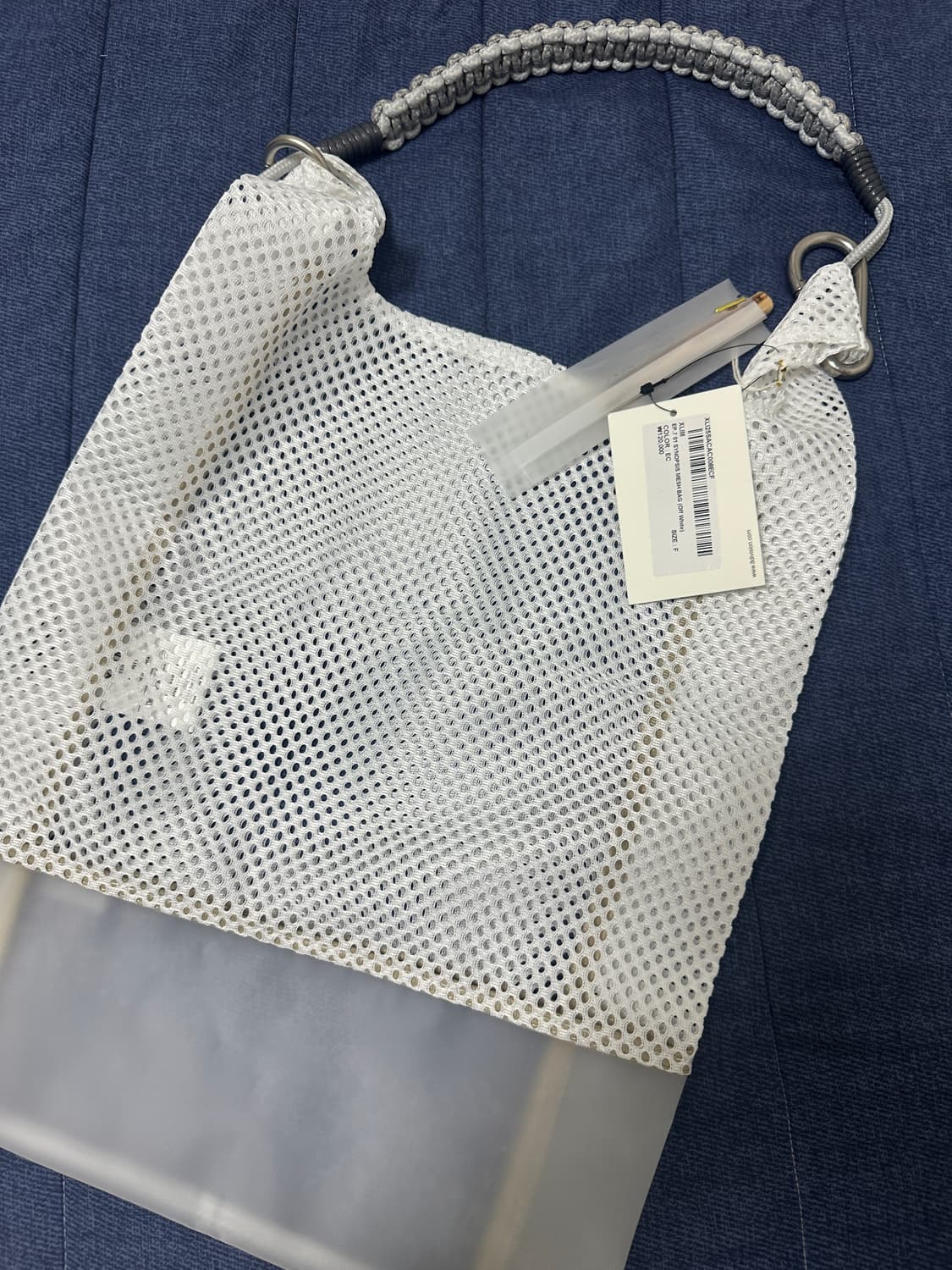 새상품 XLIM 엑슬림 시놉시스 EP.7 메쉬 백 화이트 상품이미지1