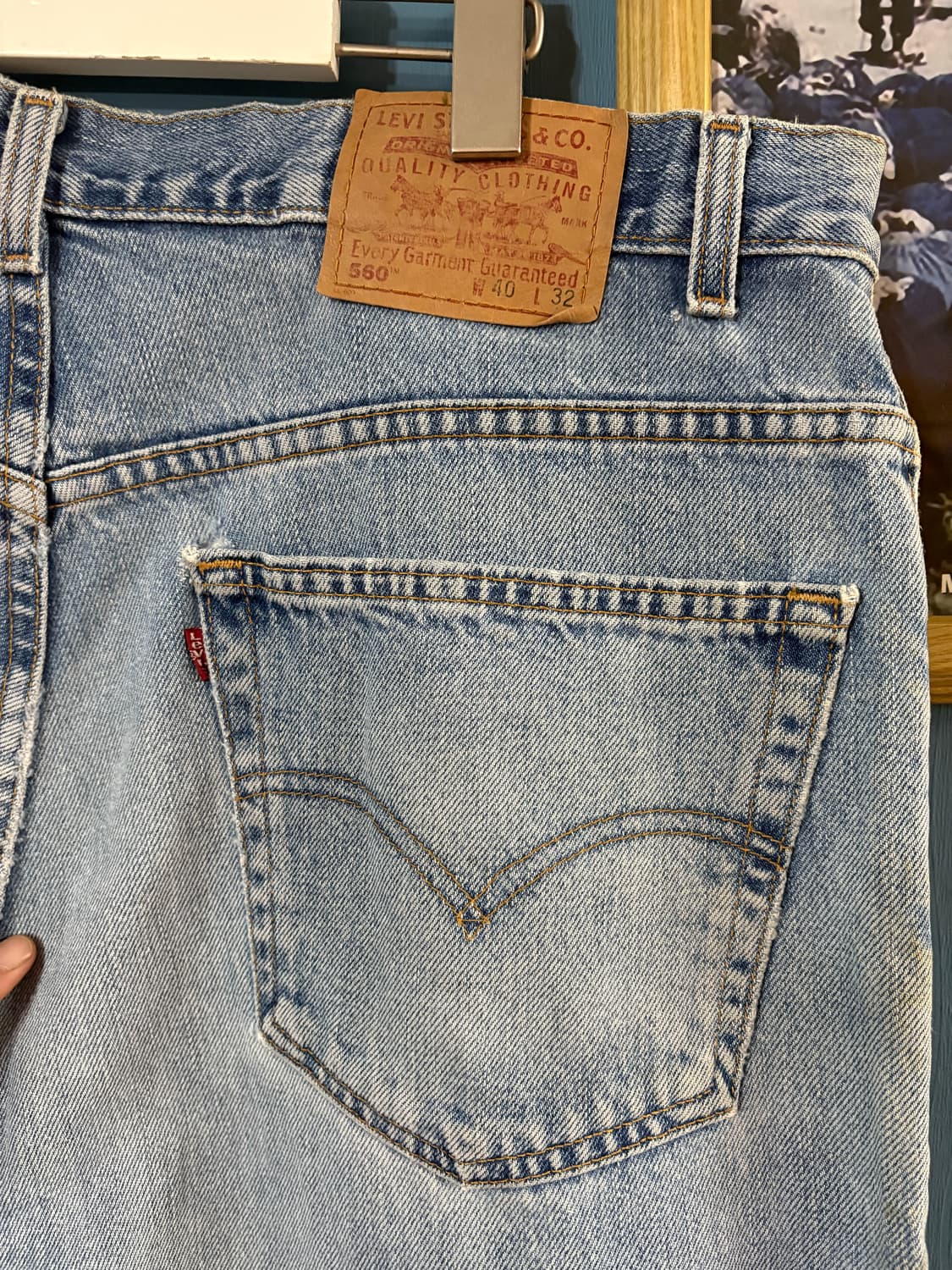 00‘s vtg Levis 560 denim pant. 상품이미지9