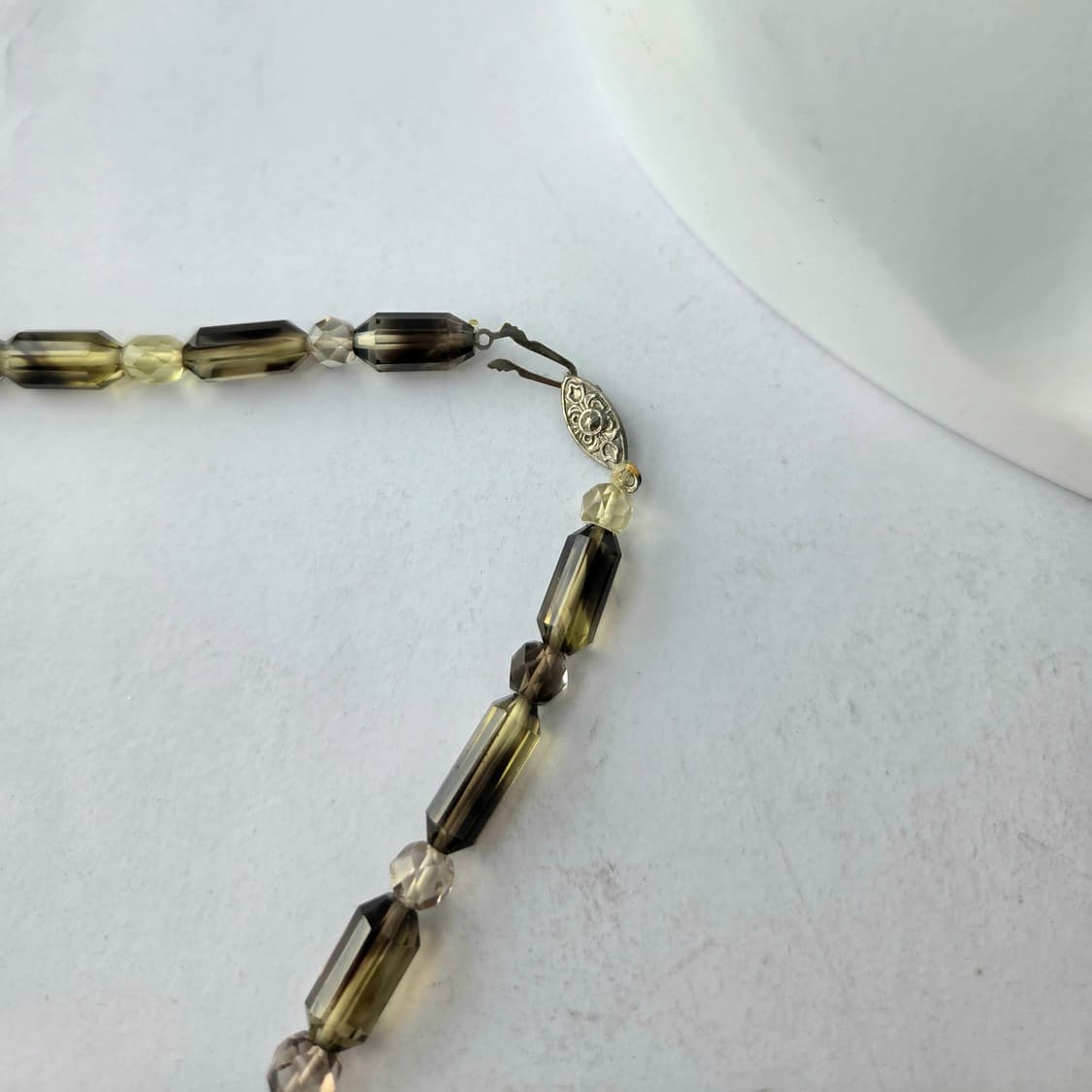 1950s-60s Smoky art glass necklace 상품이미지5