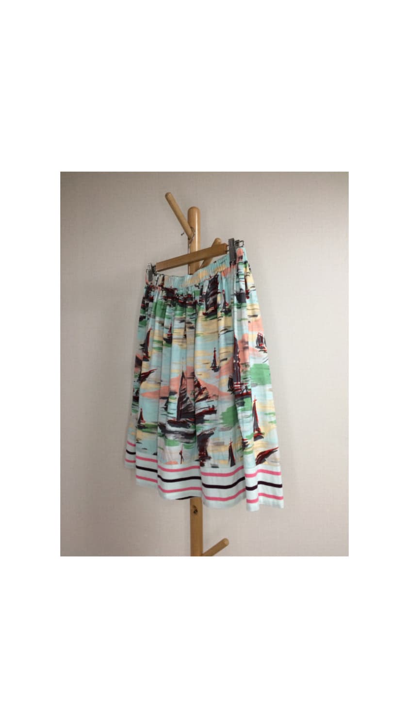 스나오 쿠와하라 빈티지 프린팅 스커트 상품이미지4