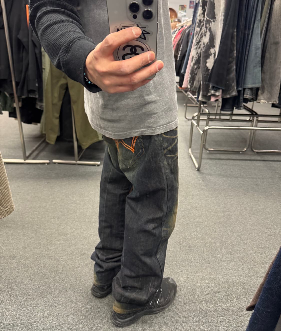 34)에드윈 빈티지 403XVS 워싱 데님팬츠 상품이미지1