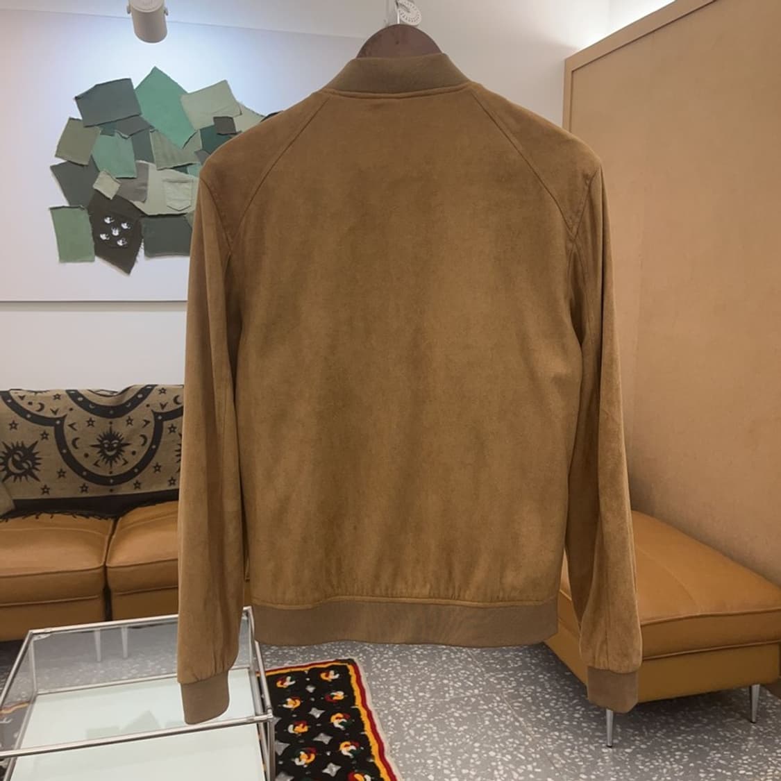 자라 프렌치 시크 빈티지 스웨이드 블루종 자켓 95 C07246 상품이미지4