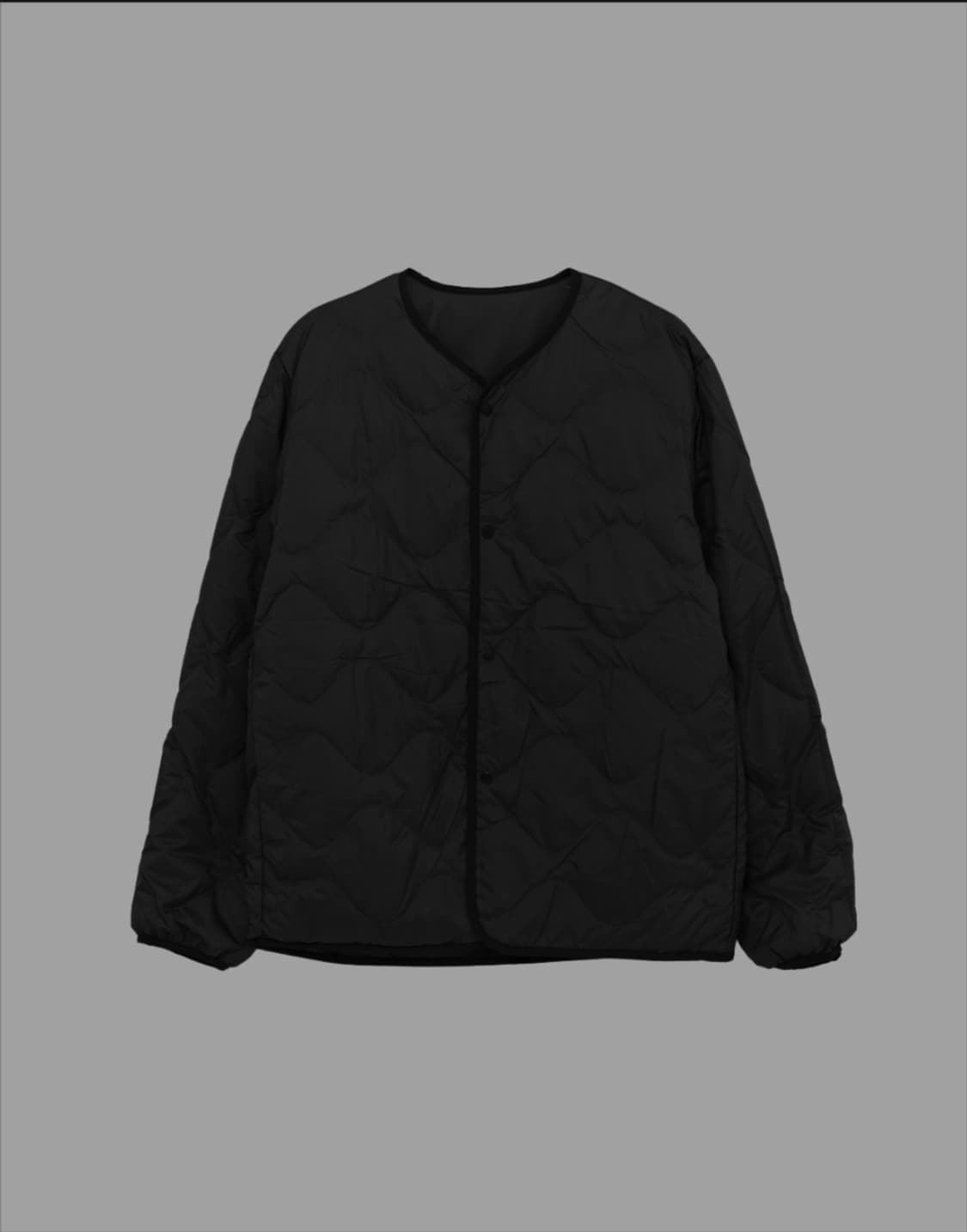 나나미카 다운 가디건 - 블랙 상품이미지3