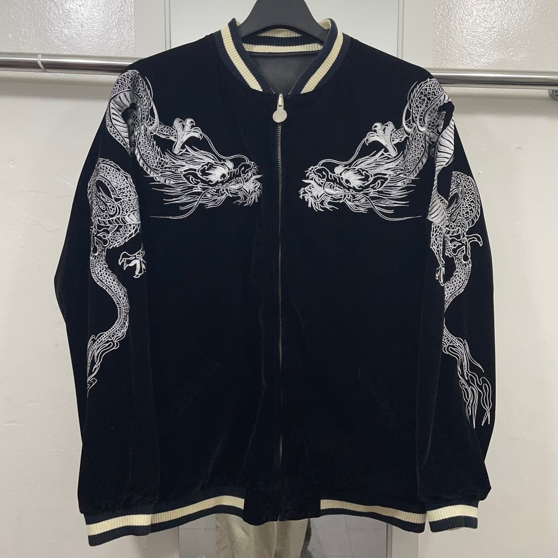 [XL] jpn 리버시블 벨벳 스카잔 상품이미지8