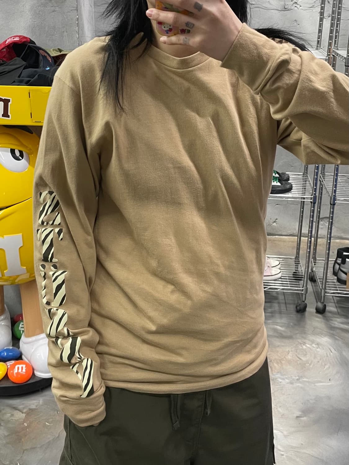 스투시 암 레터링 롱 슬리브 티셔츠 상품이미지6