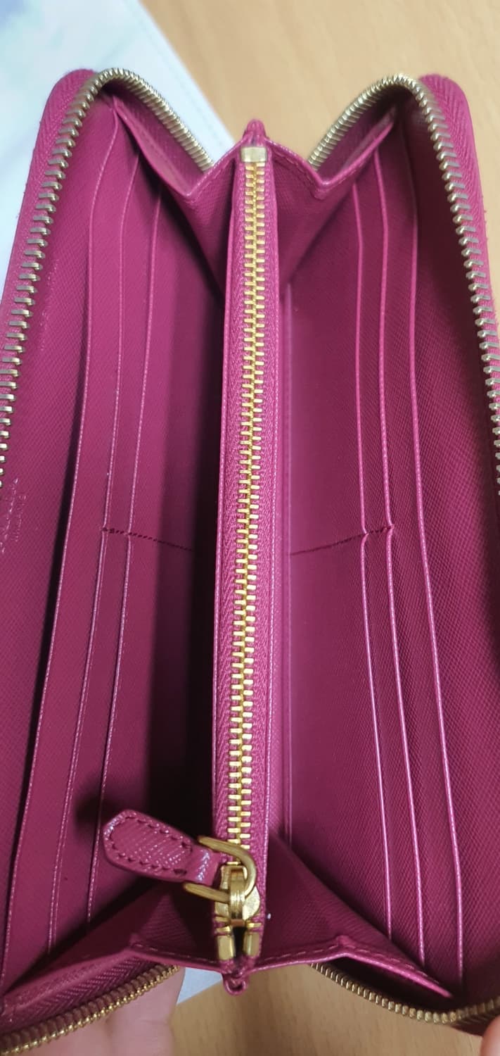 프라다 사피아노 장지갑/지갑 핑크 정품A급(보증서O) 상품이미지9