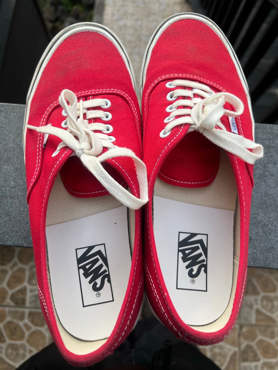 반스 어센틱 44 DX 애너하임 팩토리 레이싱 레드 상품이미지3