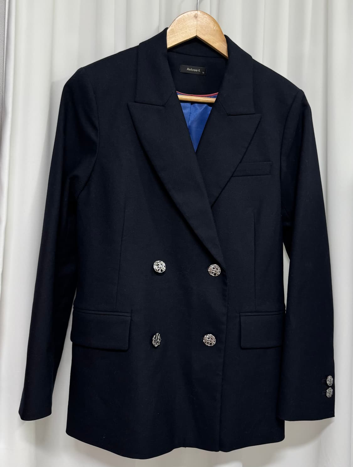 Anivee f. 블랙 더블 버튼 자켓 상품이미지3