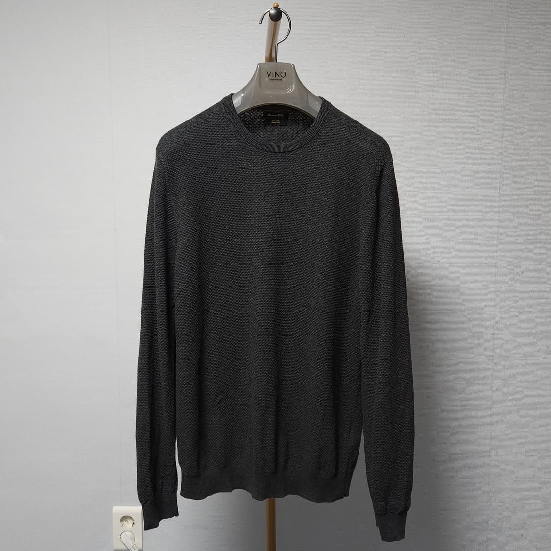 L ) 마시모뚜띠 남성 니트 차콜 상품이미지2
