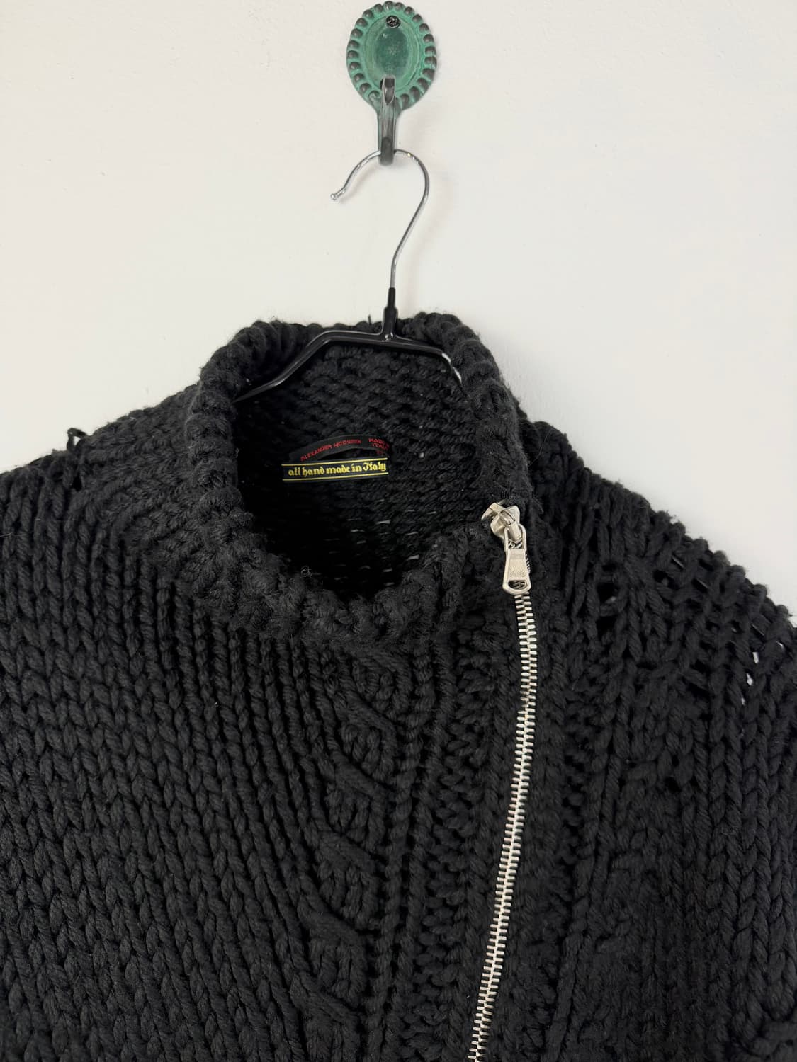 90s 알렉산더 맥퀸 핸드니트 집업 상품이미지3